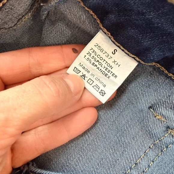 NEW Flamingals Womens High-Waist Wide-Leg Denim Jeans Size Small Casual Fit - Picture 8 of 14